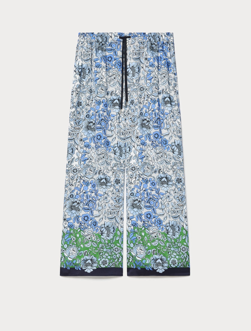 Marina Rinaldi Printed twill trousers