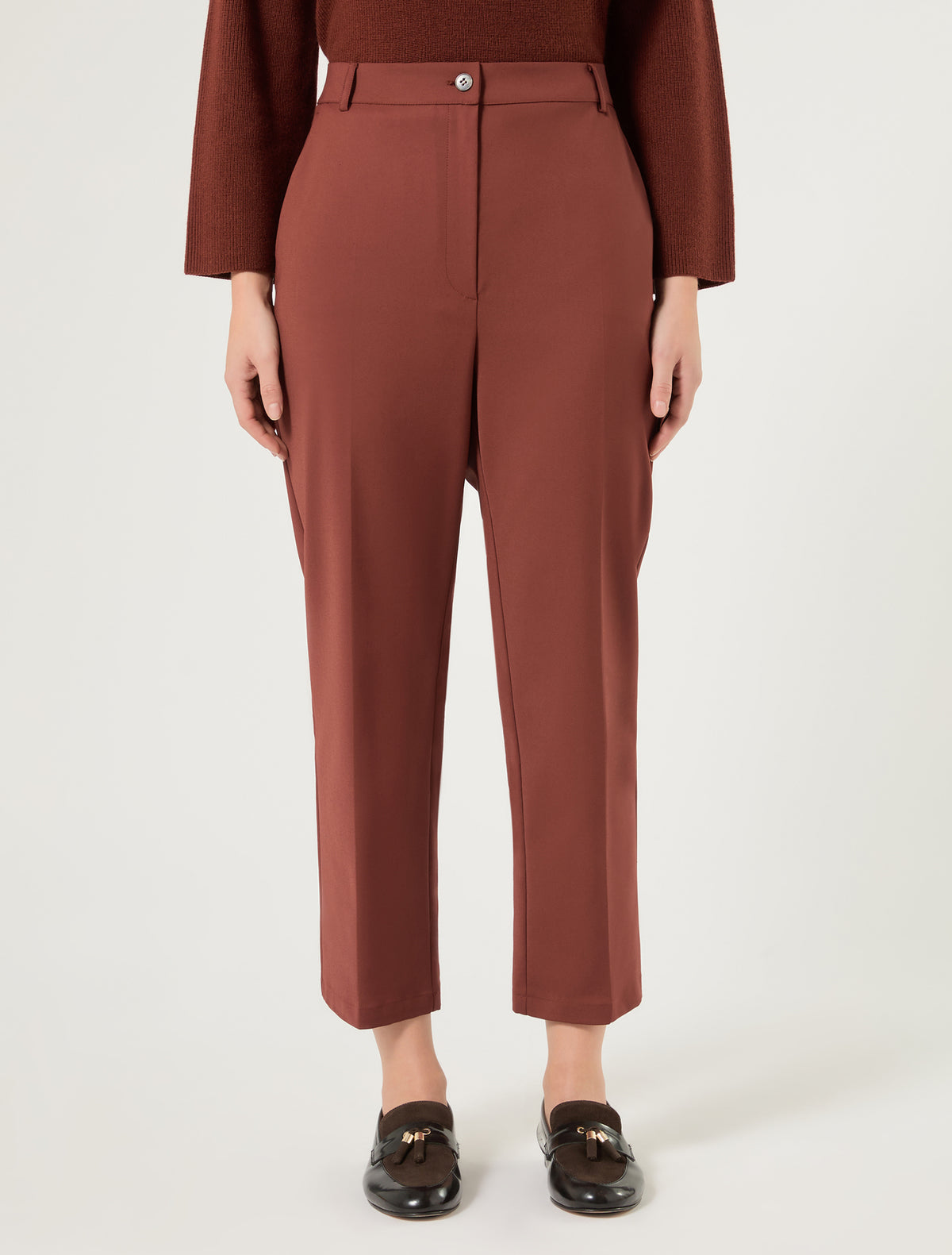 Marina Rinaldi Cotton and Nylon Trousers