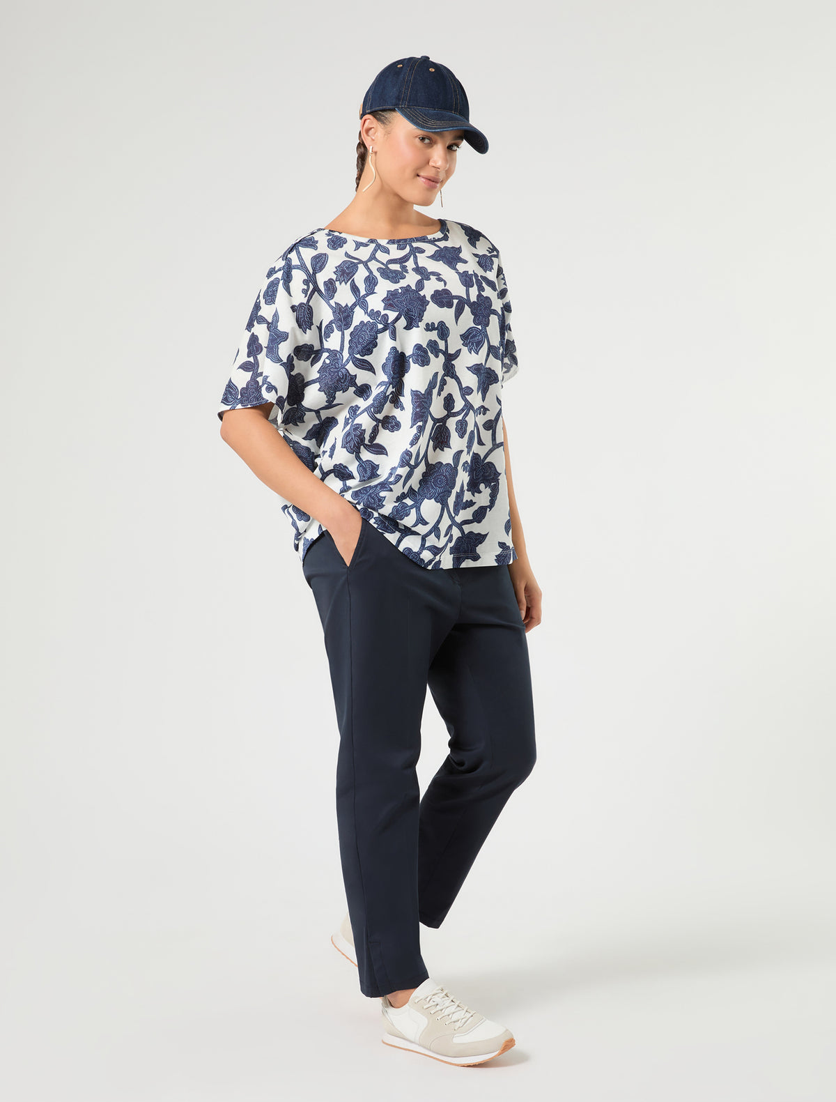 Marina Rinaldi Slim Gabardine Trousers