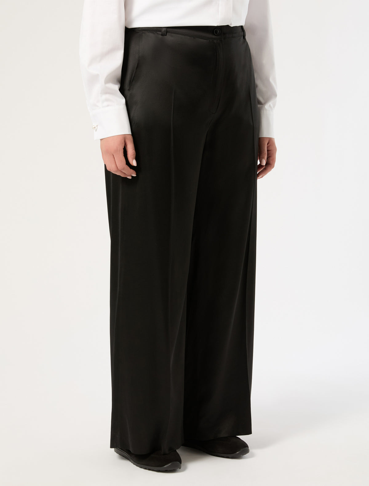 Marina Rinaldi Wide Satin Trousers
