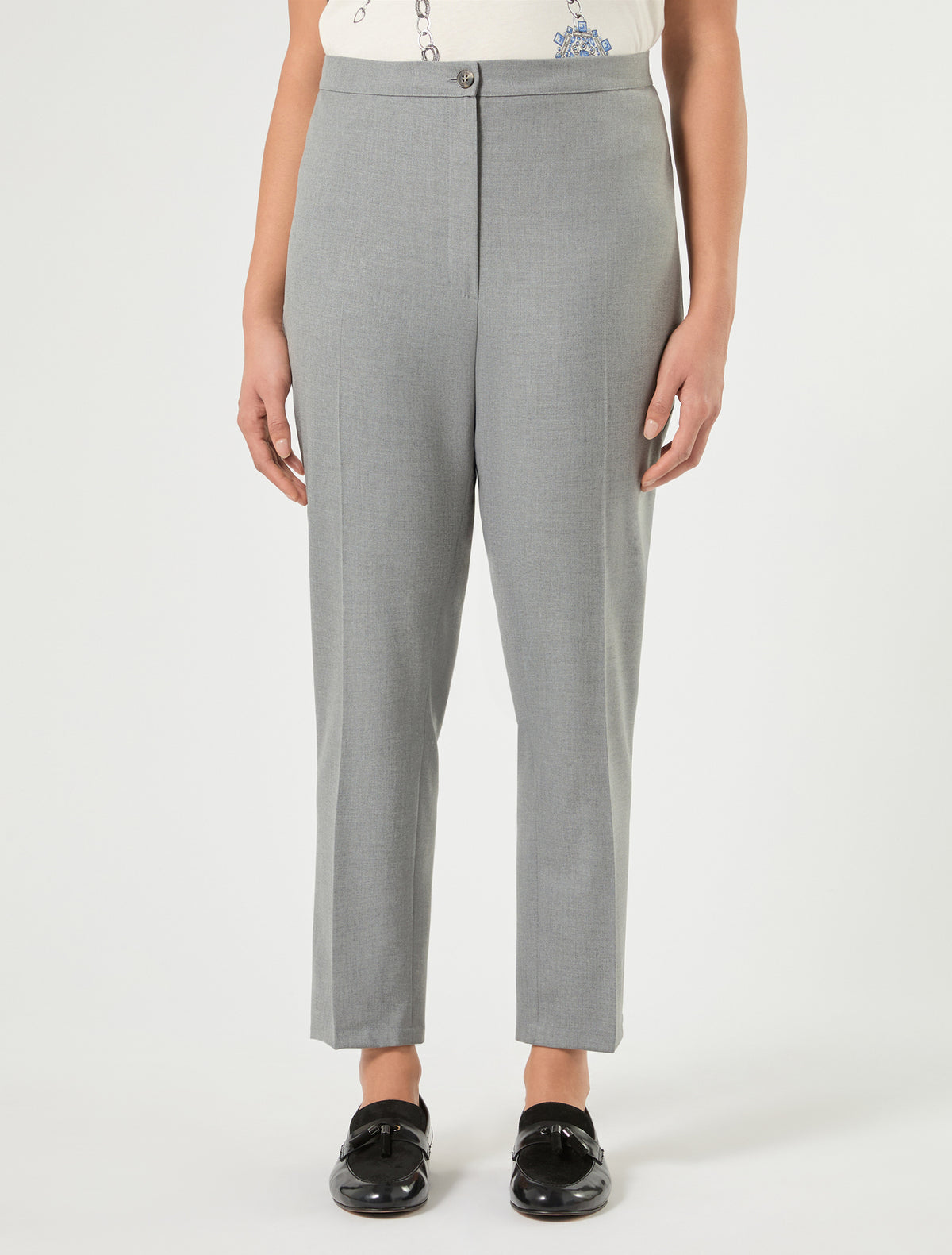 Marina Rinaldi Slim-Fit Stretch Twill Trousers