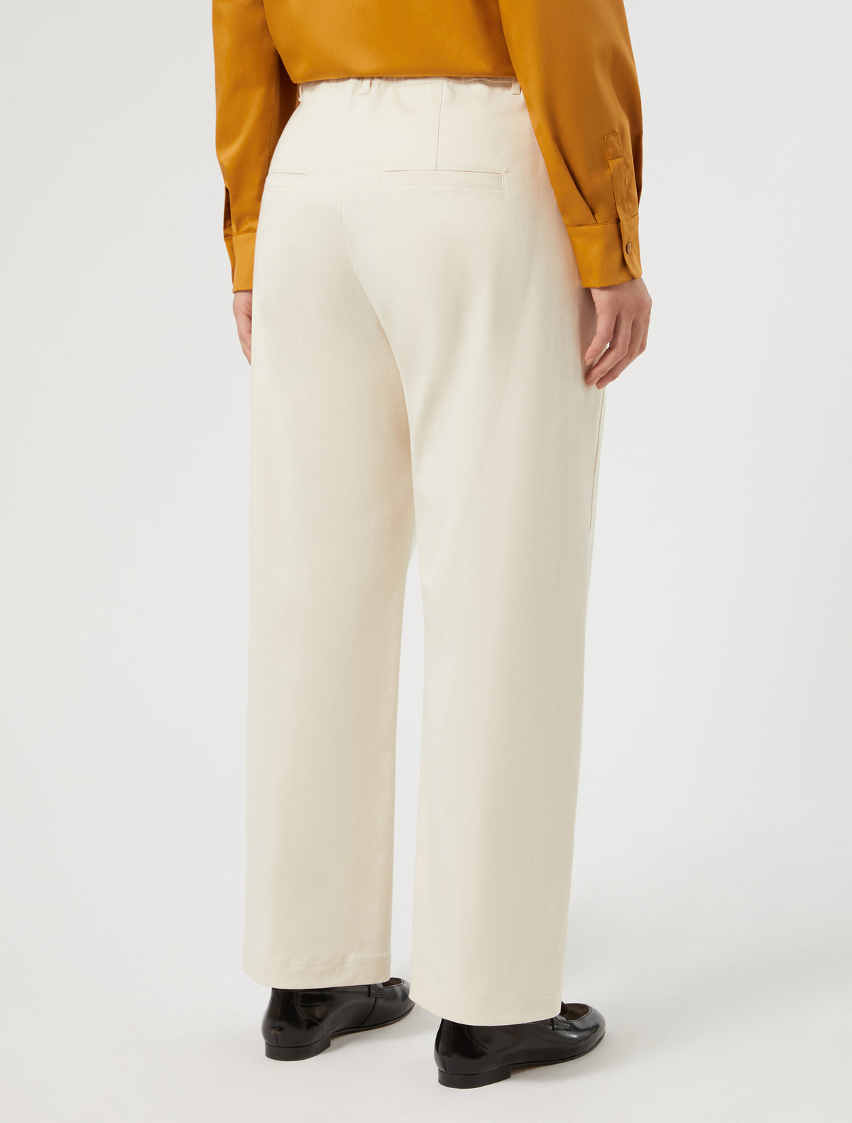 Marina Rinaldi Barrel-Fit Cotton Trousers