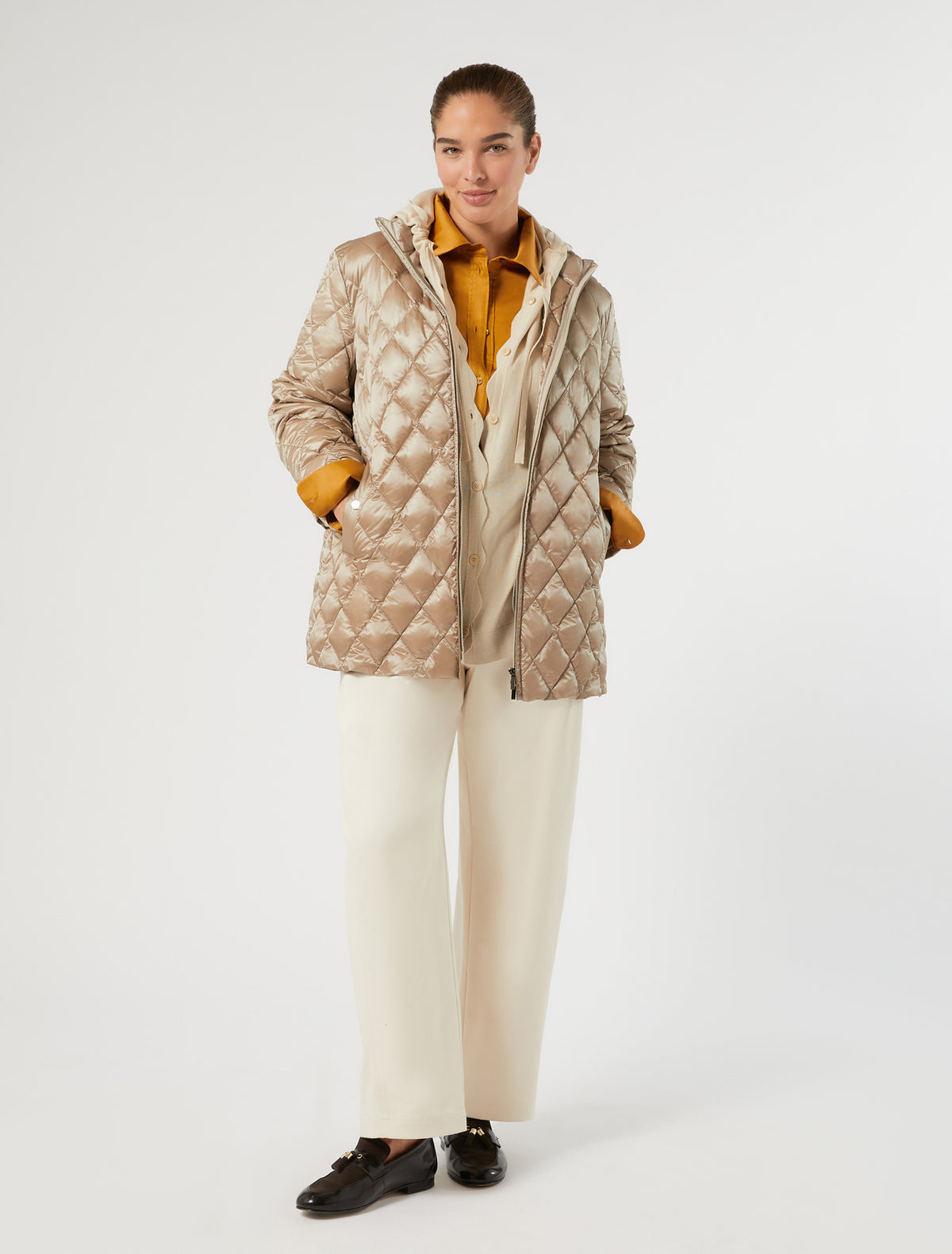 Marina Rinaldi Barrel-Fit Cotton Trousers