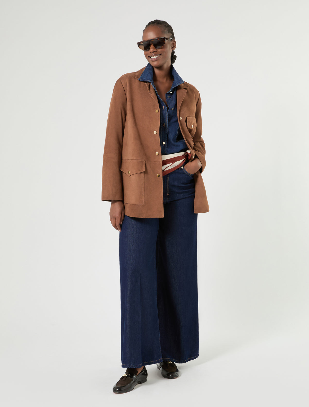 Marina Rinaldi Wide-Fit Indigo Denim Jeans