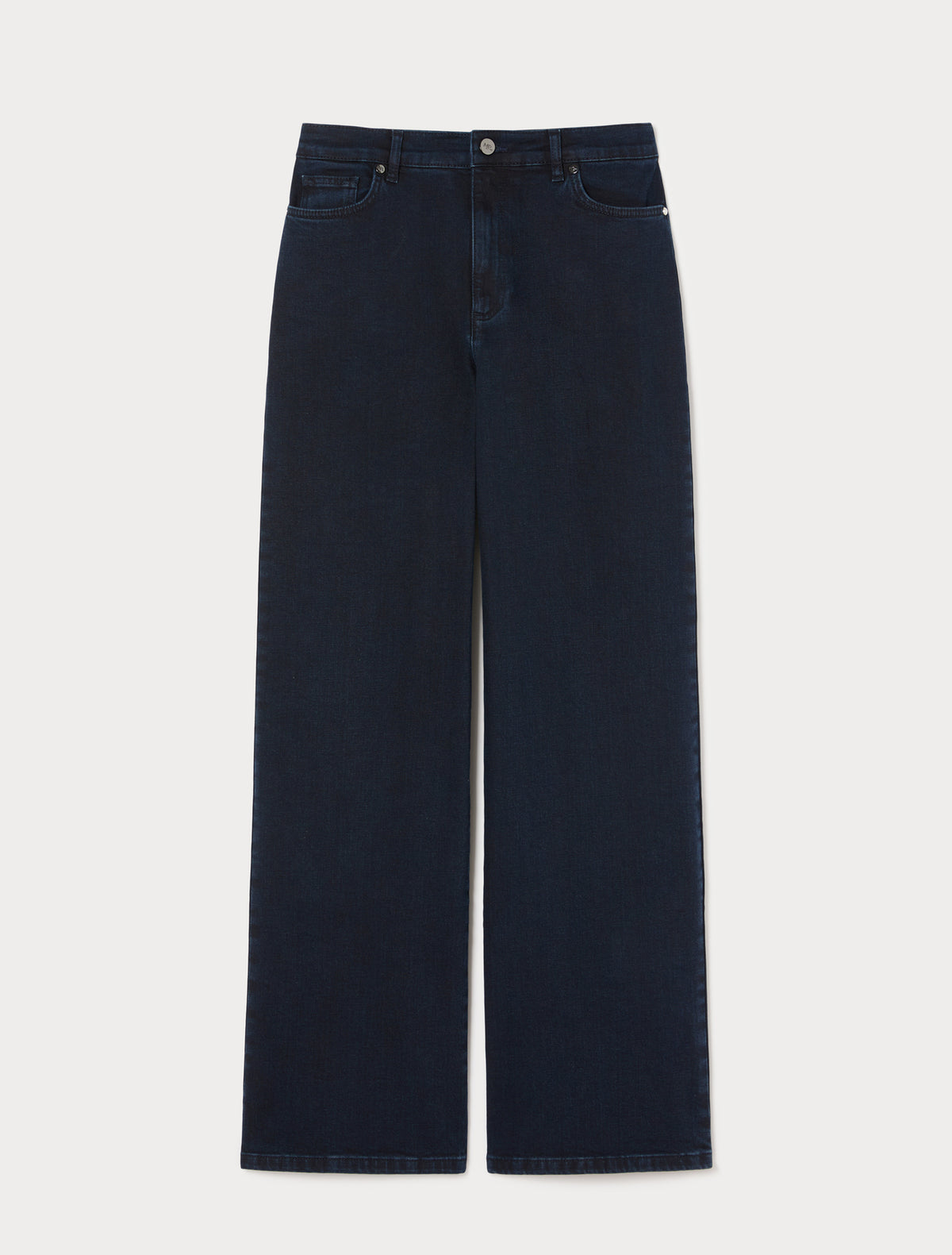 Marina Rinaldi Wide-Leg Stretch Denim Jeans