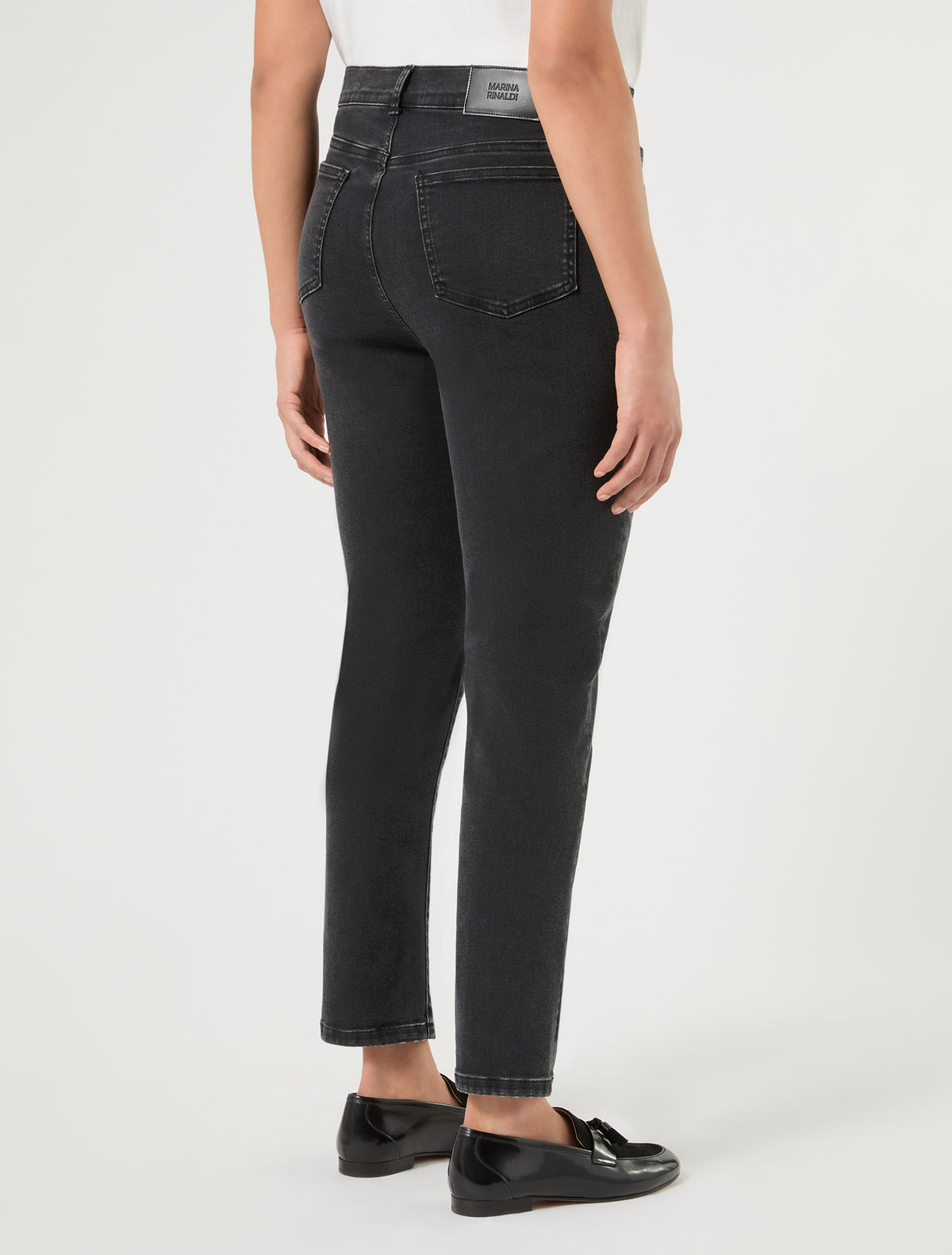 Marina Rinaldi Slim-Fit Cotton-Blend Denim Jeans