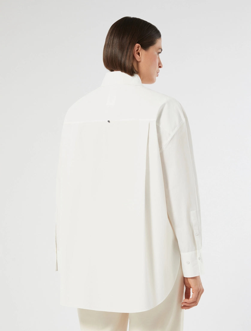Marina Rinaldi Embroidered poplin shirt