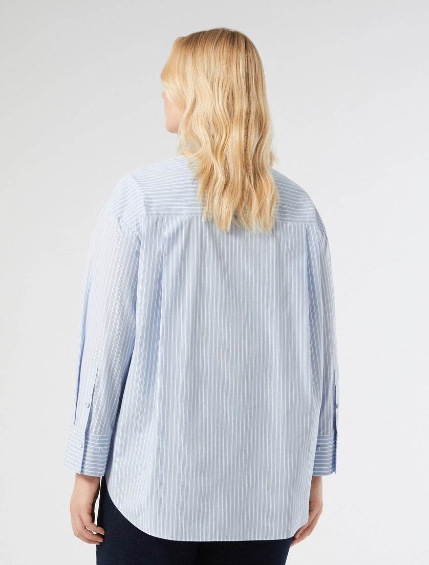 Marina Rinaldi Embroidered poplin shirt