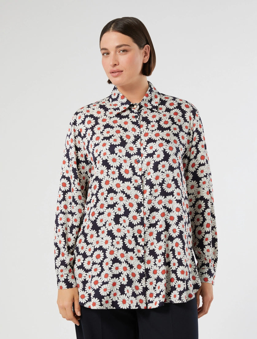 Marina Rinaldi Printed twill shirt