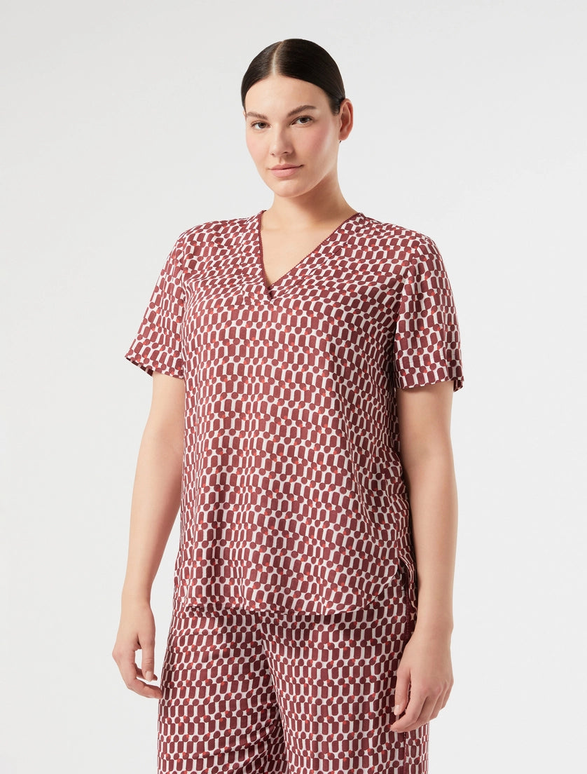 Marina Rinaldi Viscose print blouse