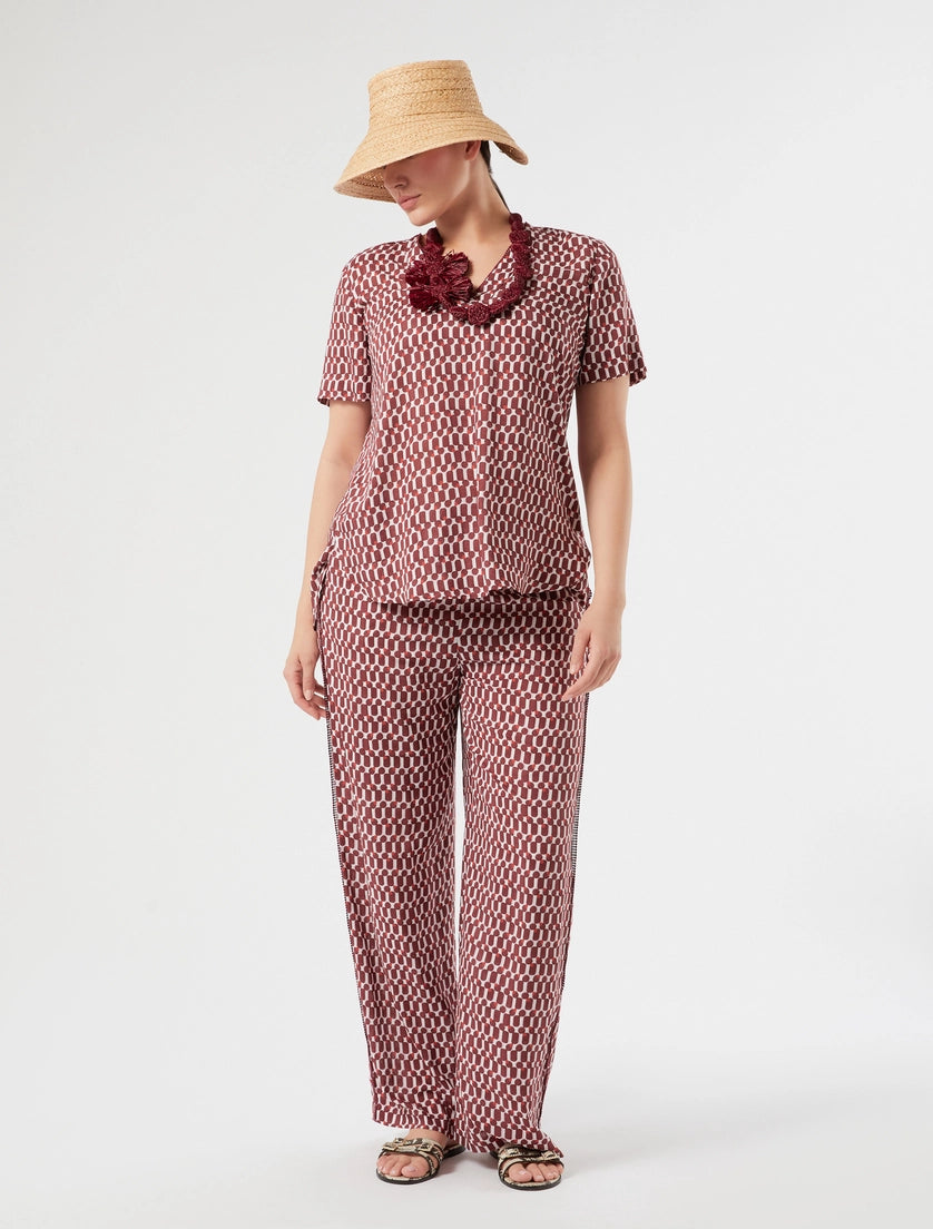 Marina Rinaldi Viscose print blouse