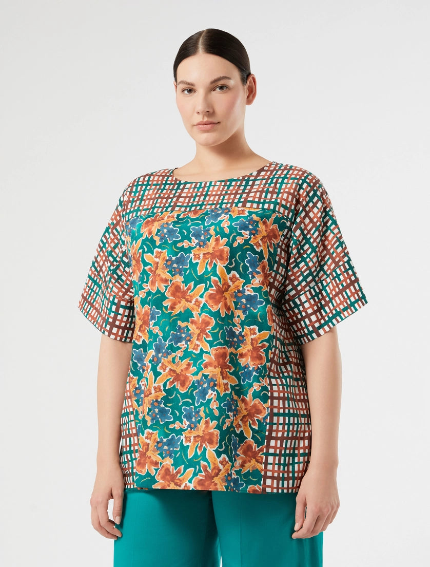 Marina Rinaldi Cotton muslin blouse