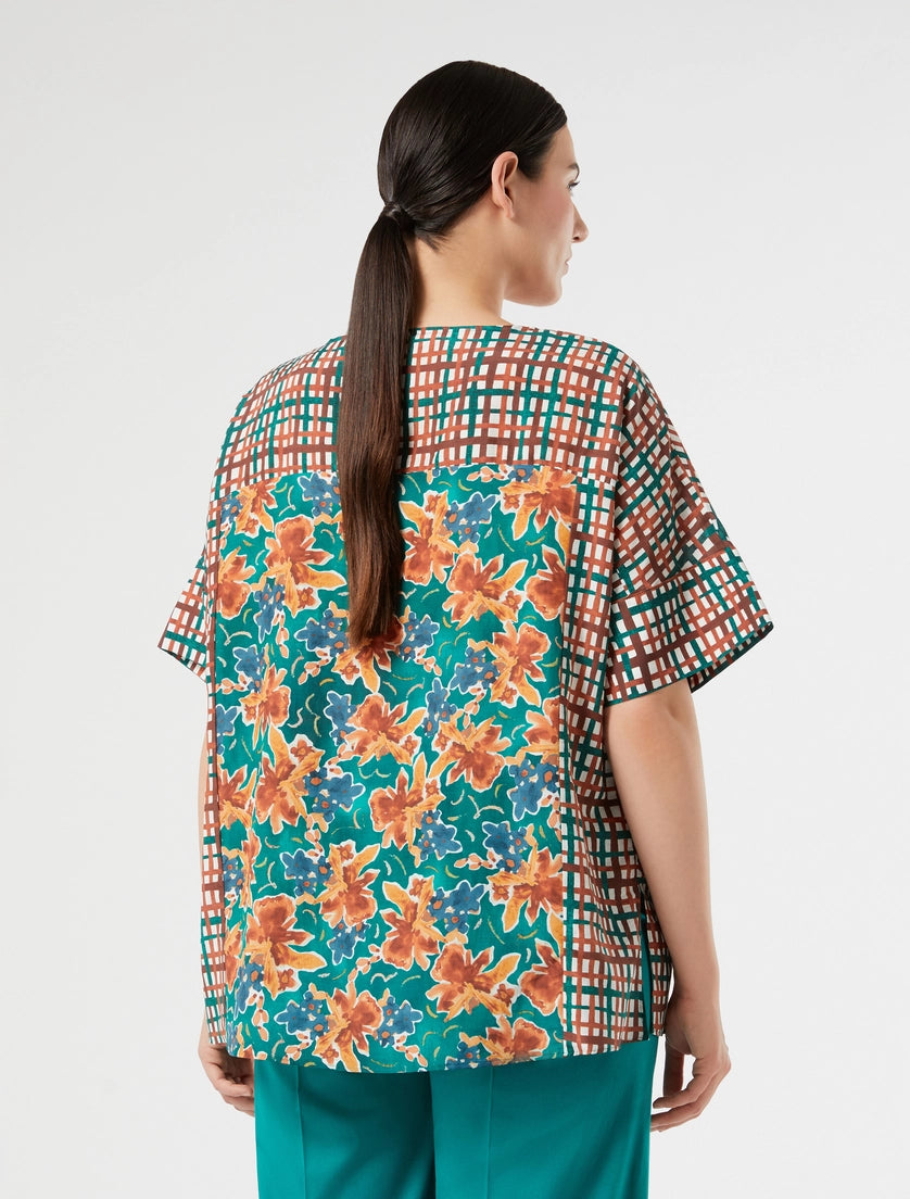 Marina Rinaldi Cotton muslin blouse