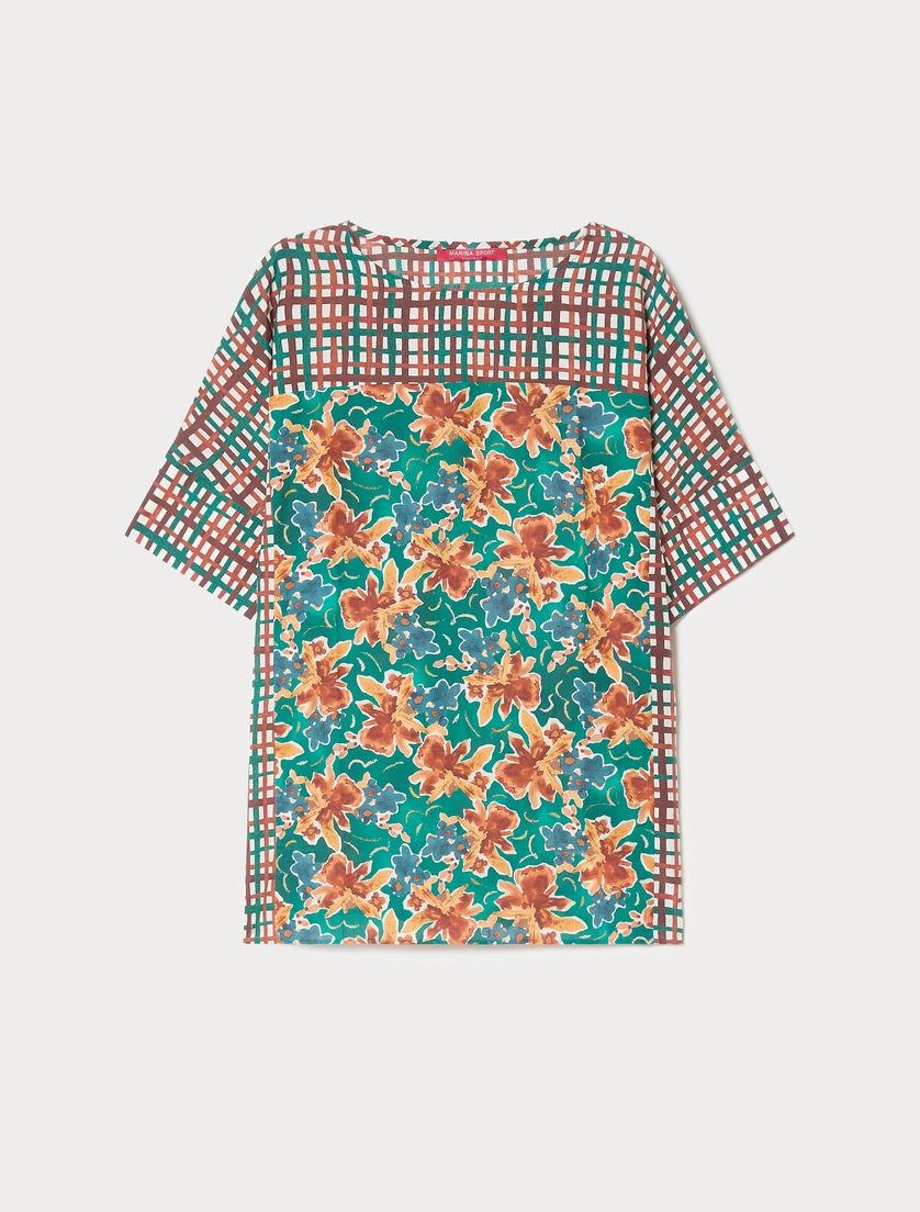 Marina Rinaldi Cotton muslin blouse