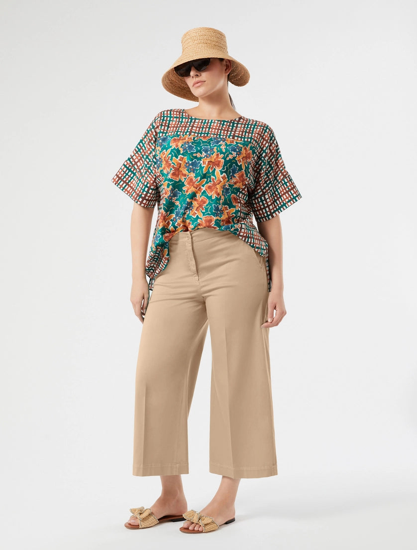 Marina Rinaldi Cotton muslin blouse