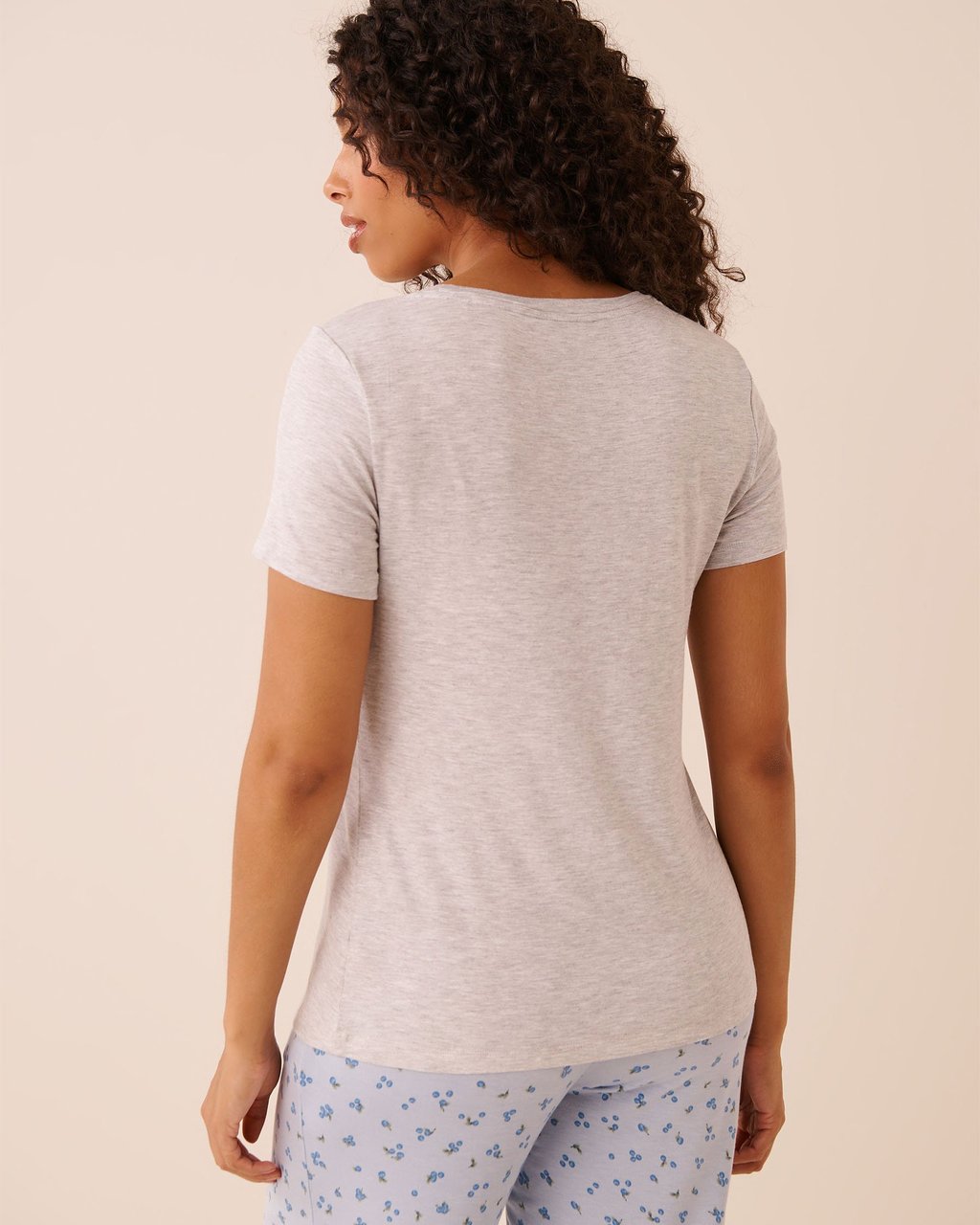 La vie en Rose Berry Print Soft Jersey T-shirt