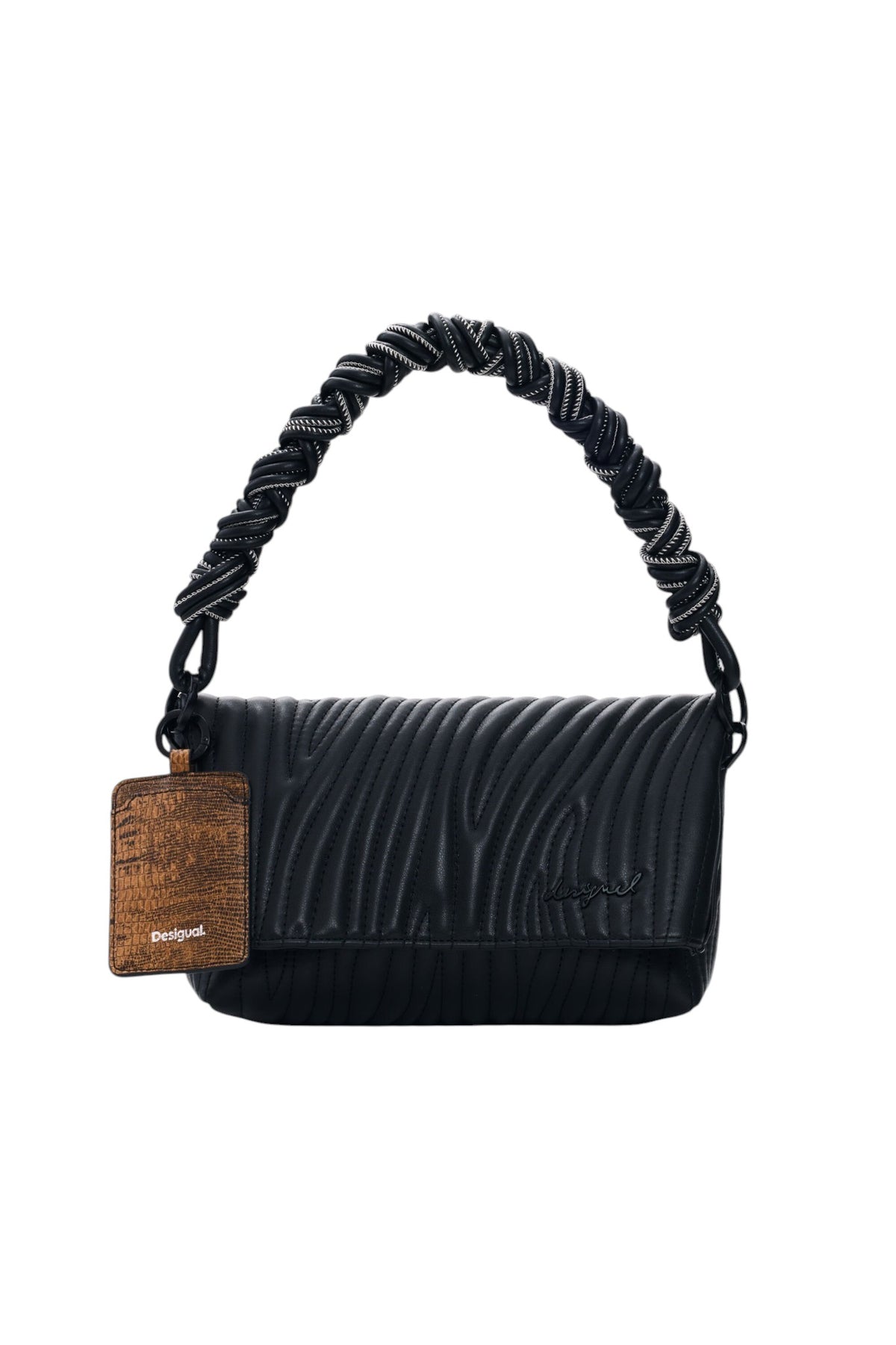 Desigual Small bag with flap made of textured fabric