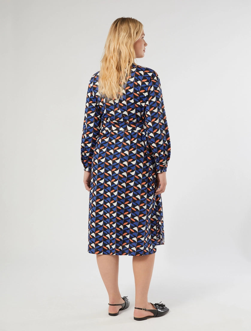 Marina Rinaldi Cotton poplin shirt dress