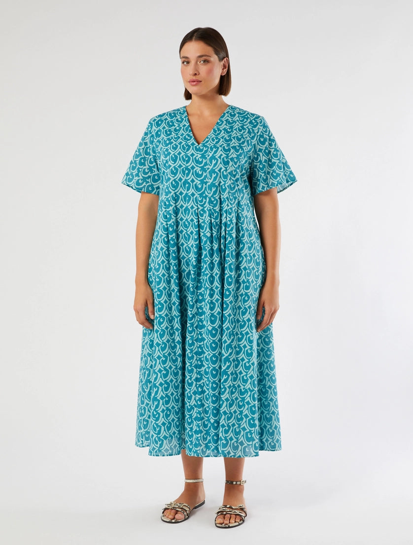 Marina Rinaldi Long poplin dress