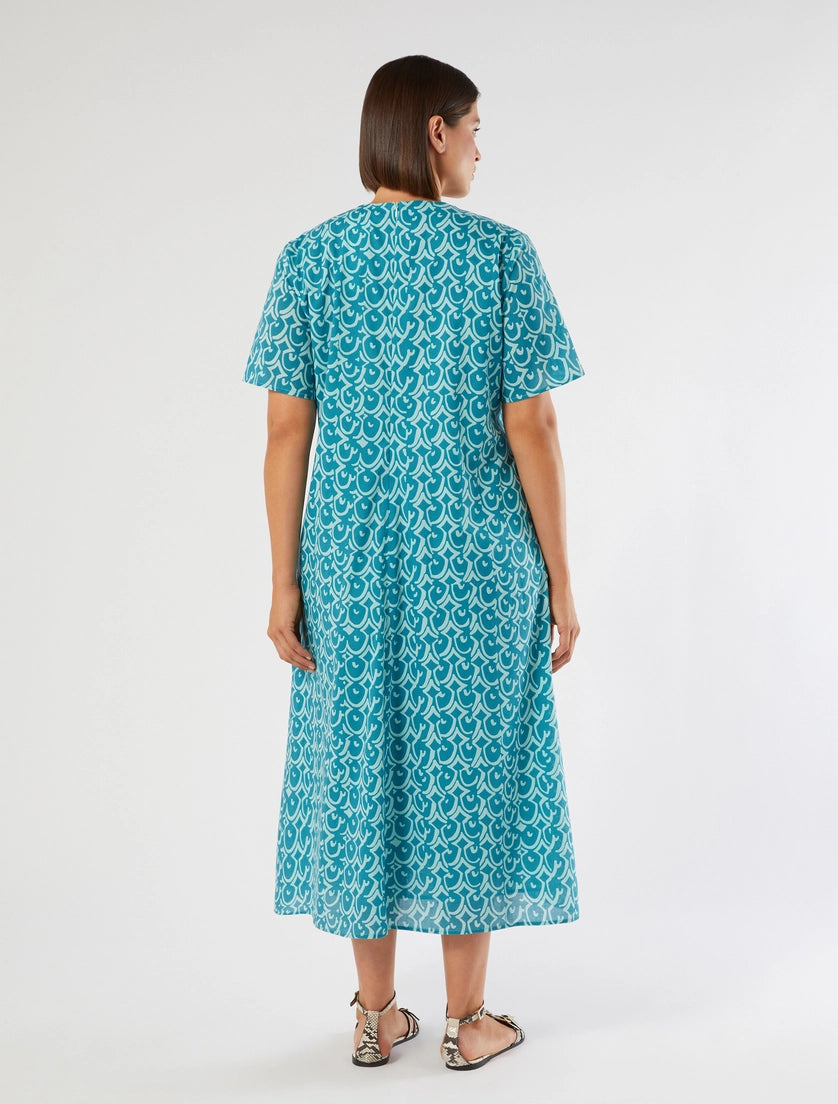 Marina Rinaldi Long poplin dress