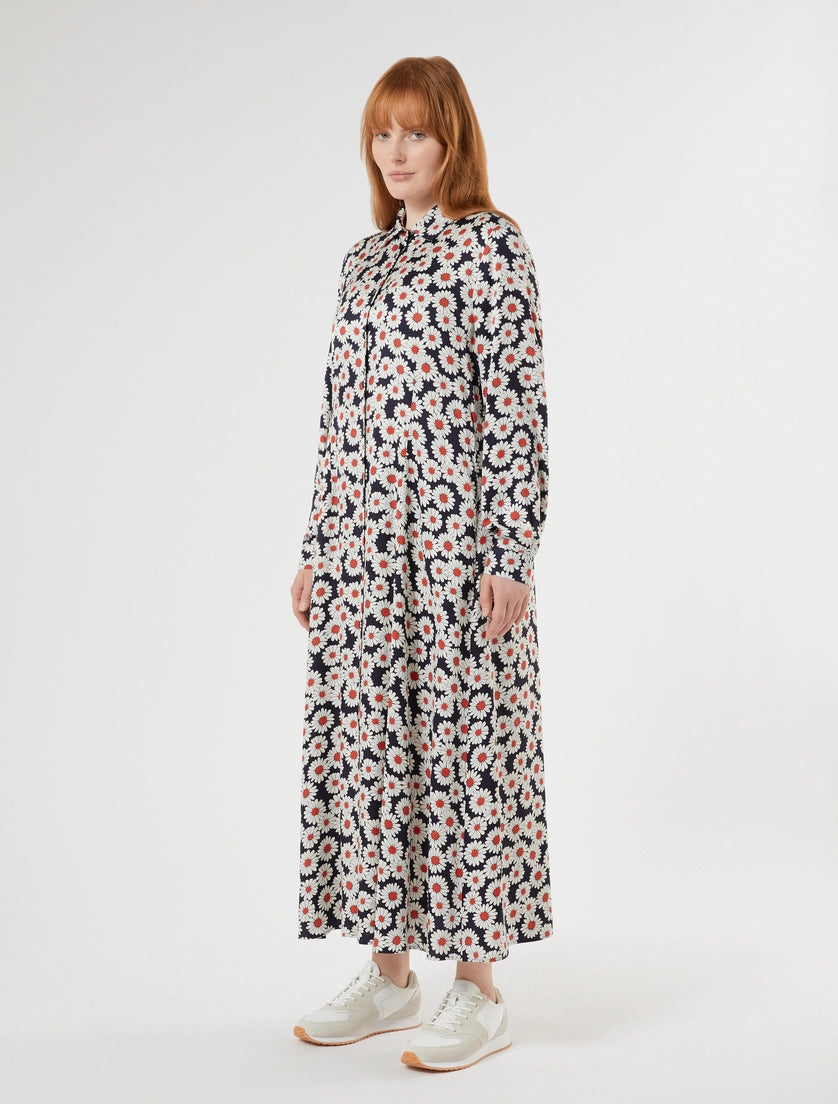 Marina Rinaldi Printed twill shirt dress