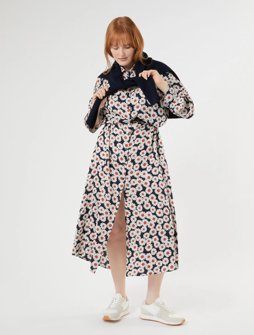 Marina Rinaldi Printed twill shirt dress