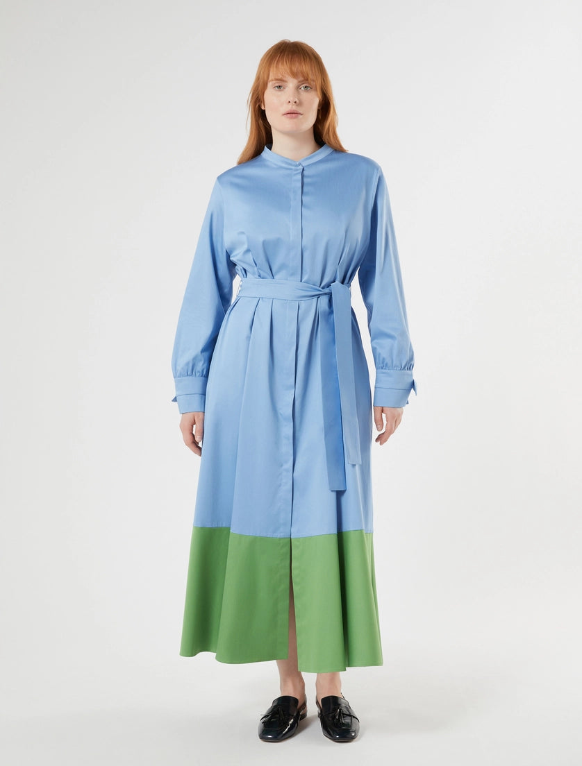 Marina Rinaldi Cotton sateen shirt dress
