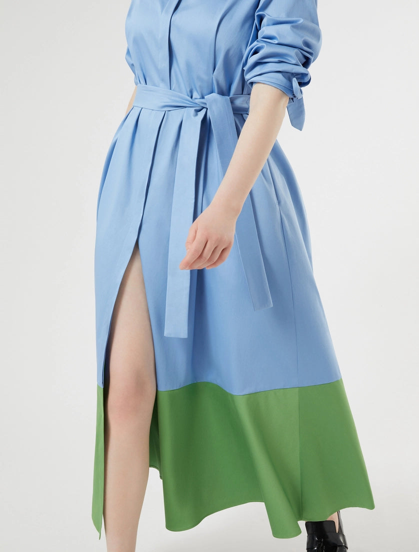 Marina Rinaldi Cotton sateen shirt dress