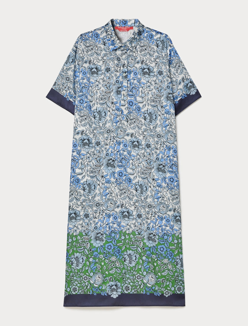 Marina Rinaldi Printed twill dress