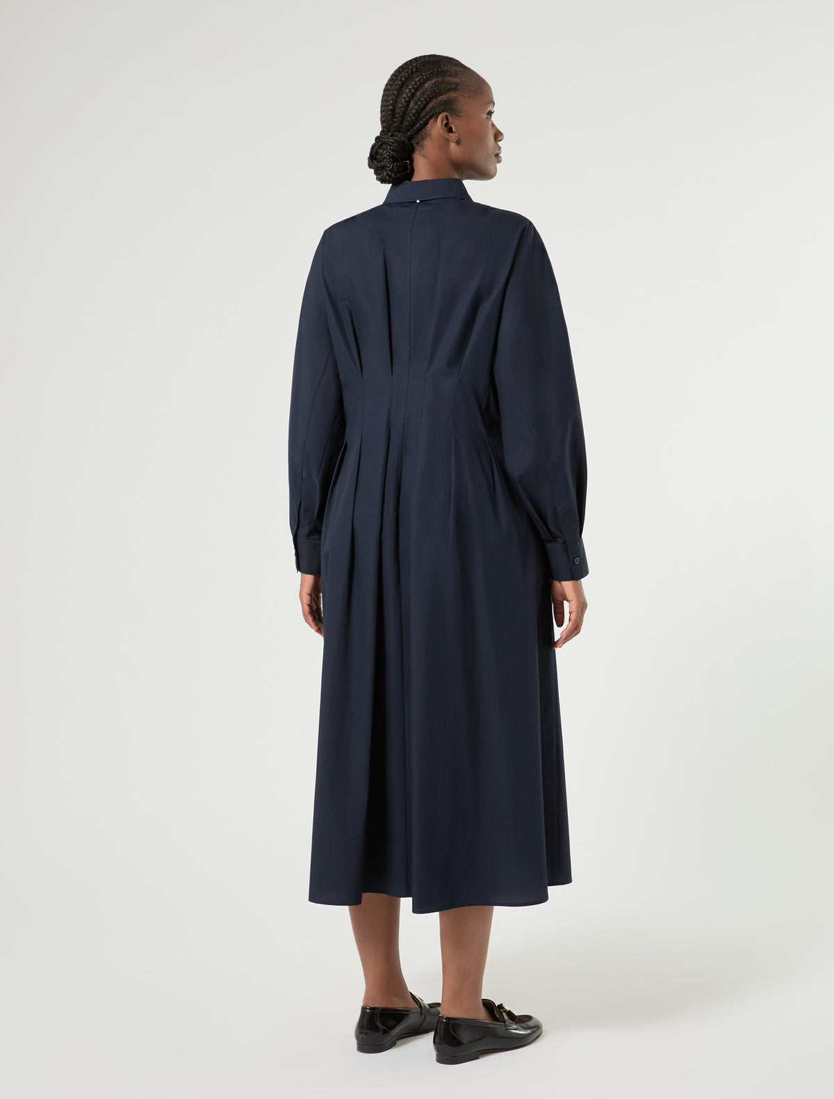 Marina Rinaldi Embroidered Poplin Dress