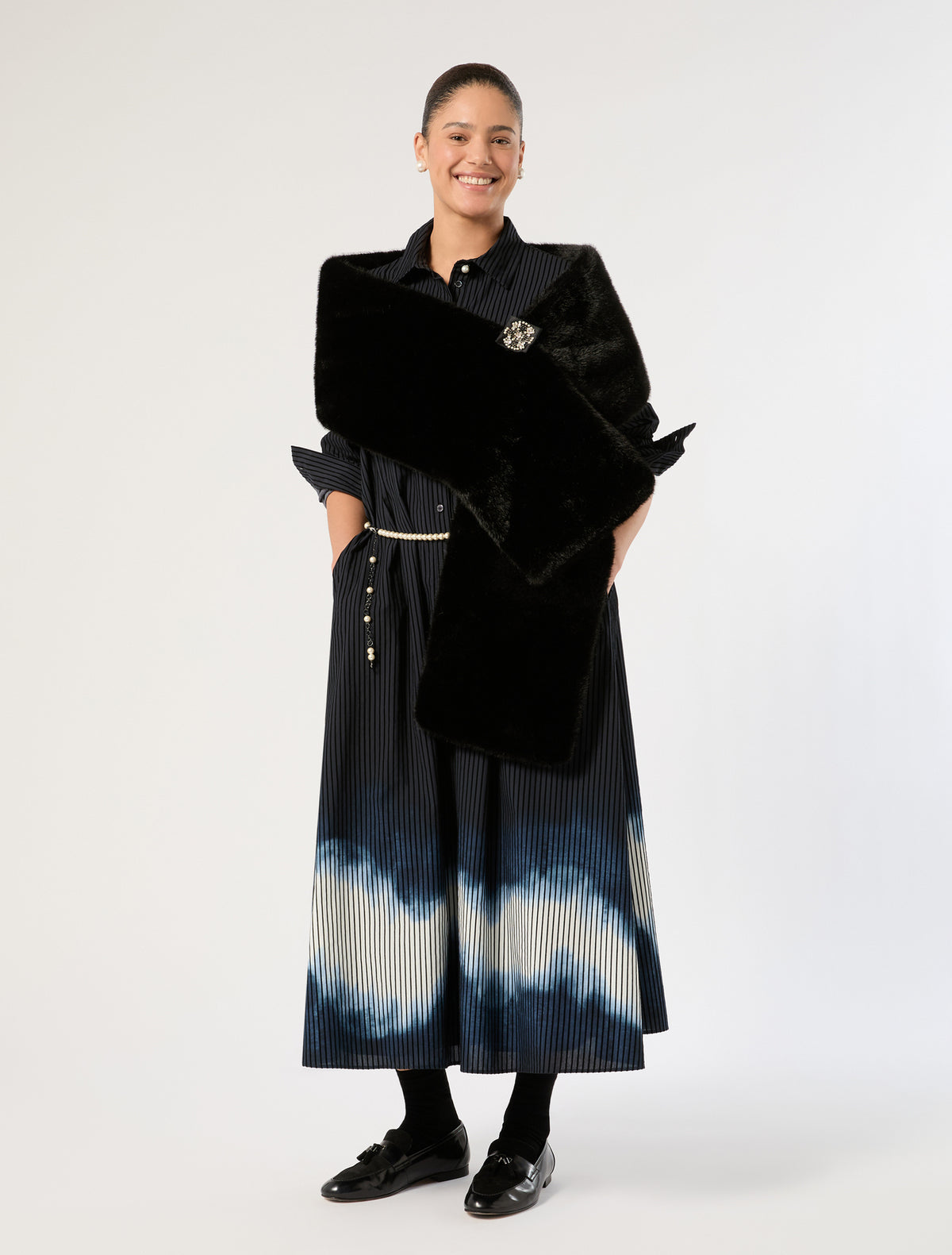 Marina Rinaldi Cotton Poplin Dress