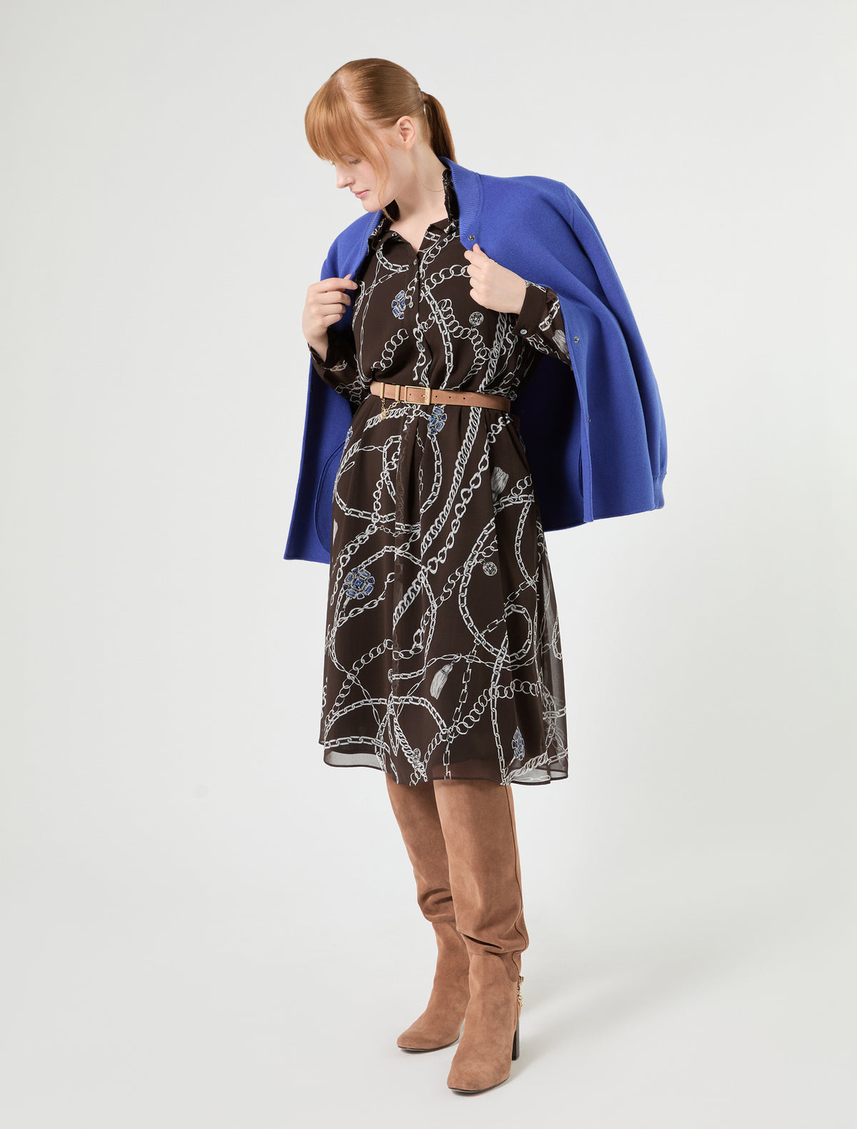 Marina Rinaldi Georgette Print Dress
