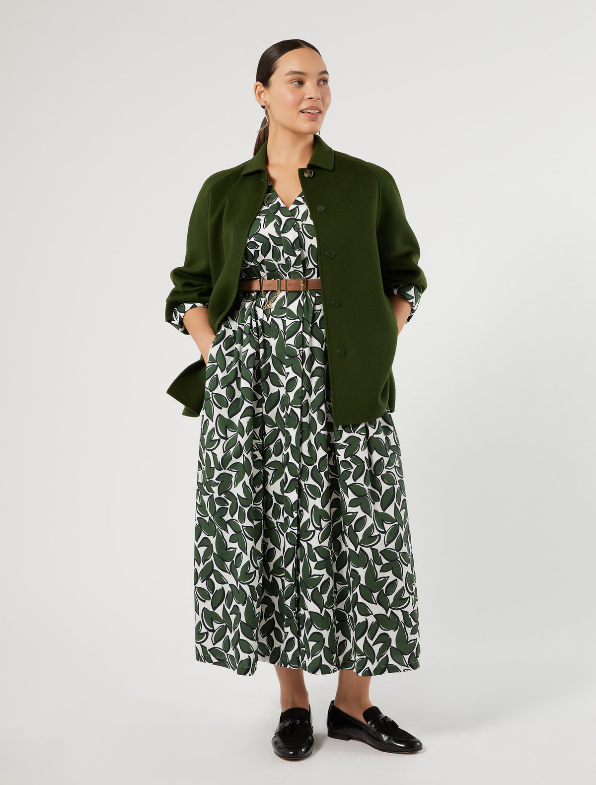 Marina Rinaldi Cotton Poplin Dress