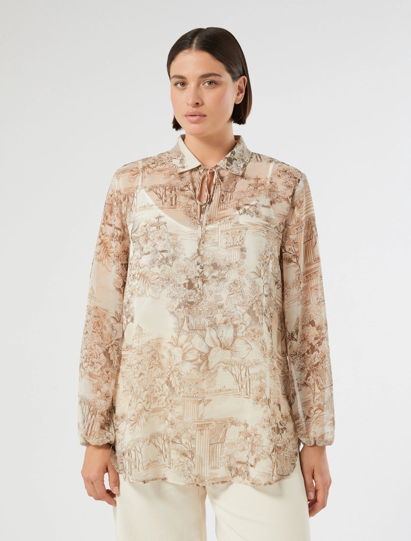 Marina Rinaldi Printed georgette blouse