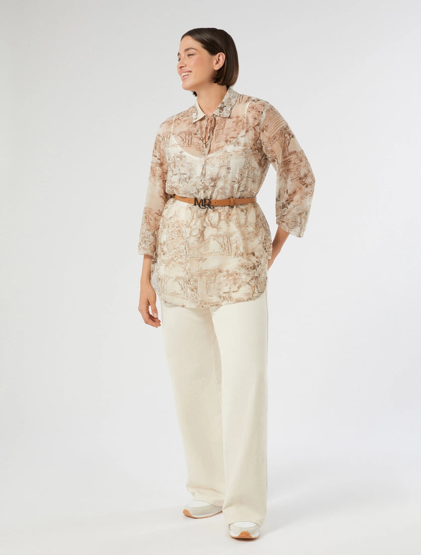 Marina Rinaldi Printed georgette blouse