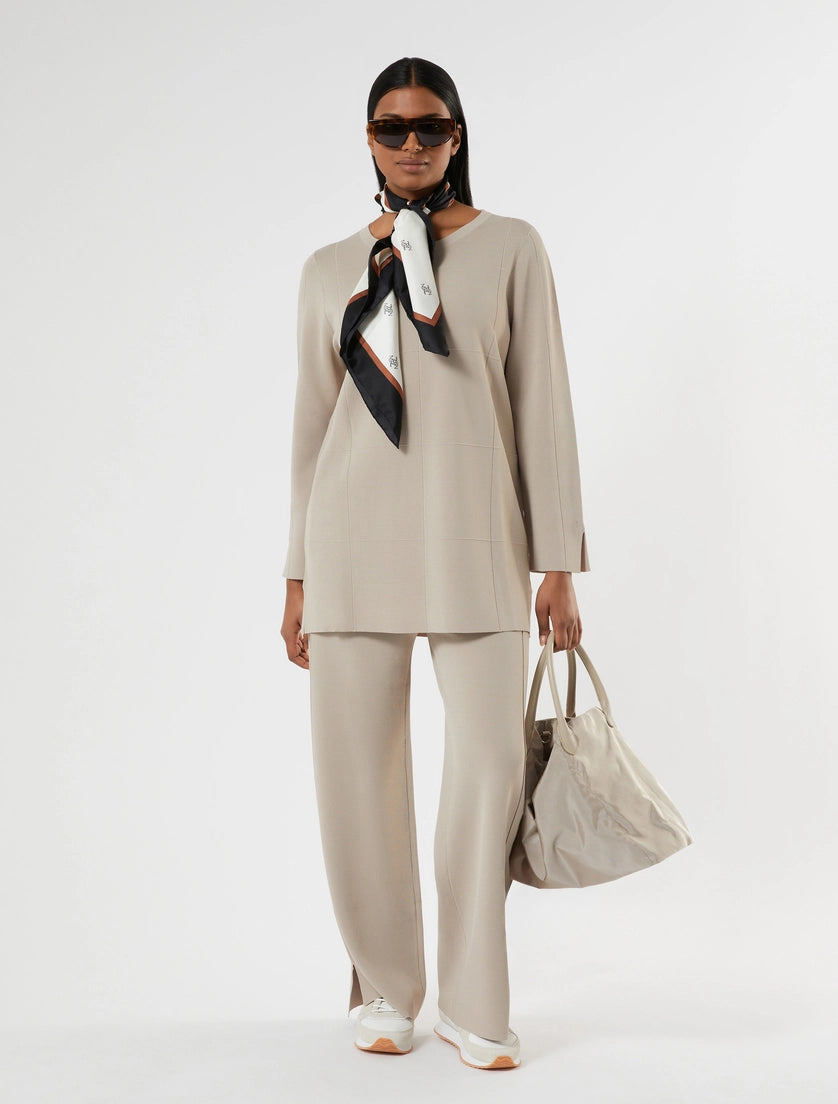 Marina Rinaldi Viscose knit trousers