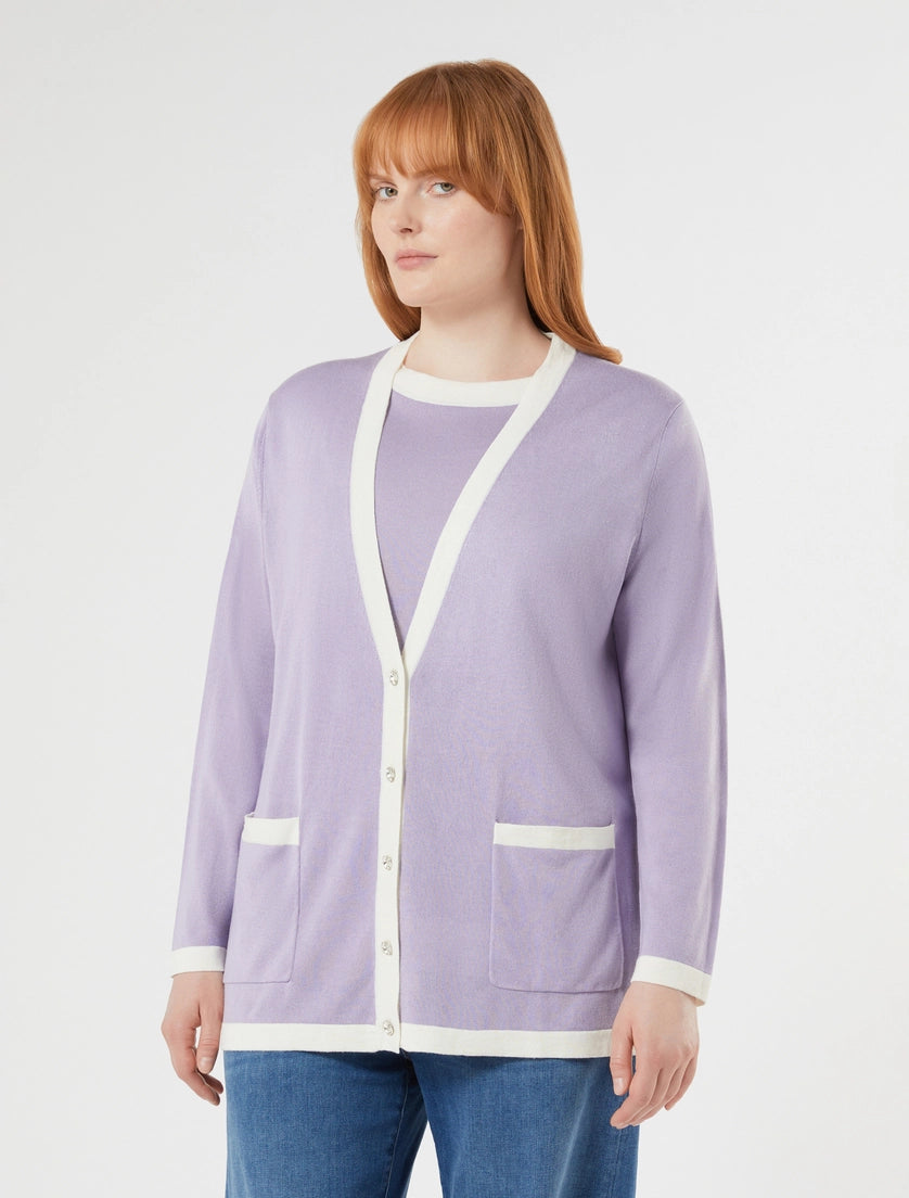 Marina Rinaldi Silk and cashmere cardigan