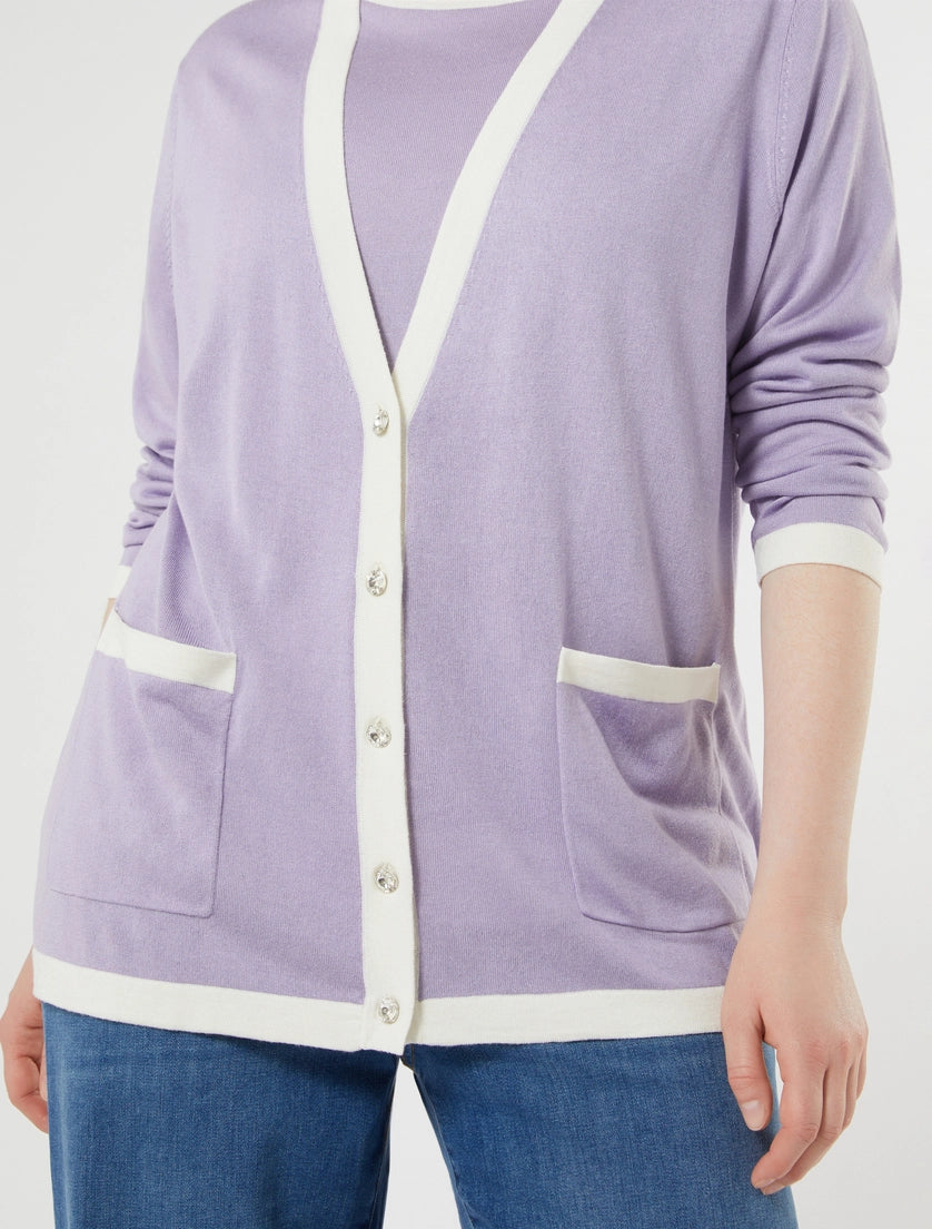 Marina Rinaldi Silk and cashmere cardigan