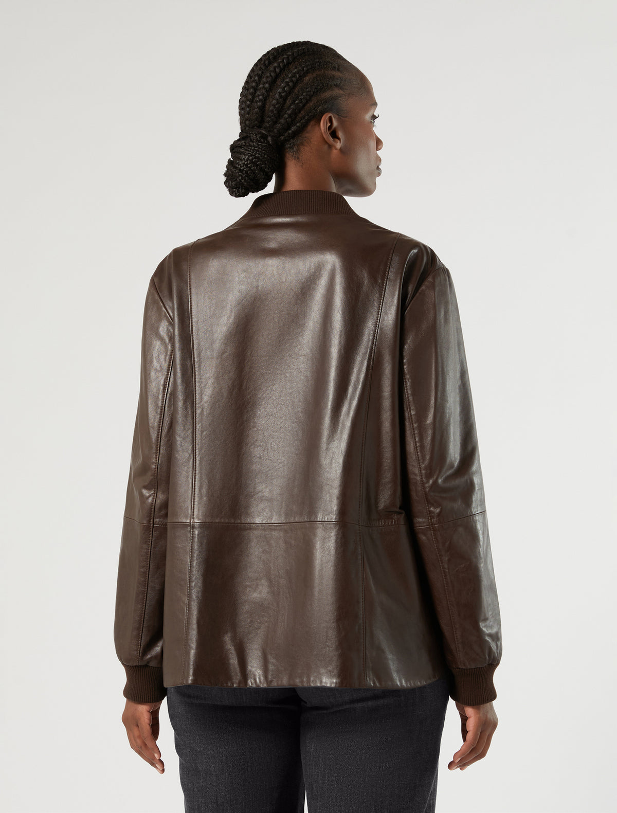 Marina Rinaldi Nappa Leather Jacket