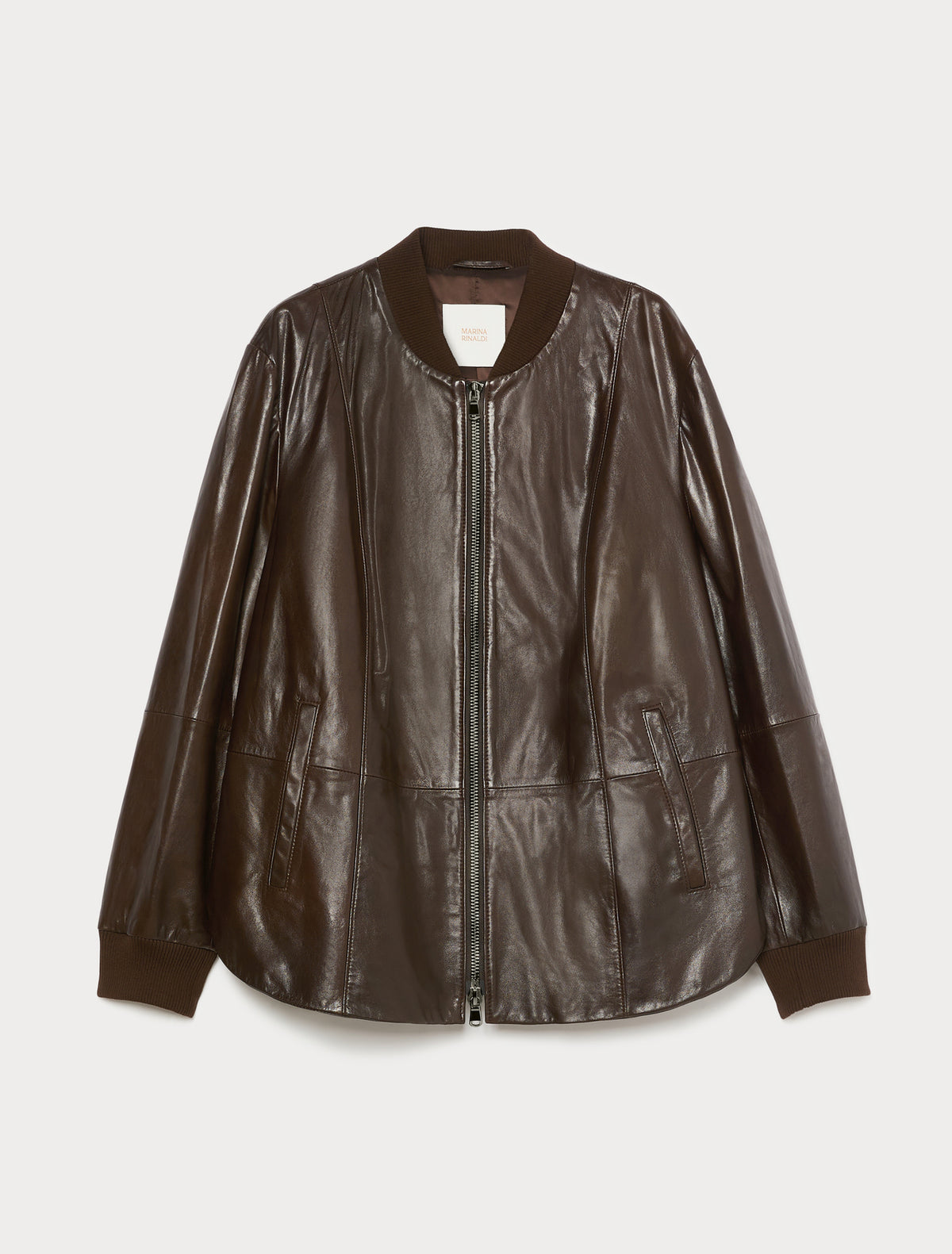 Marina Rinaldi Nappa Leather Jacket