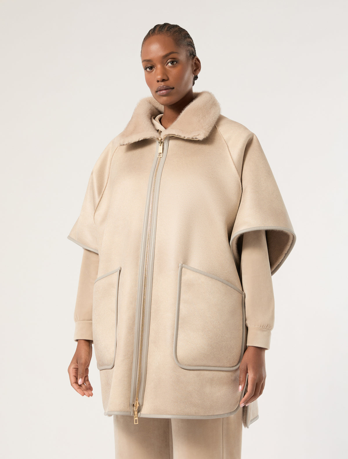 Marina Rinaldi Reversible Cape Jacket