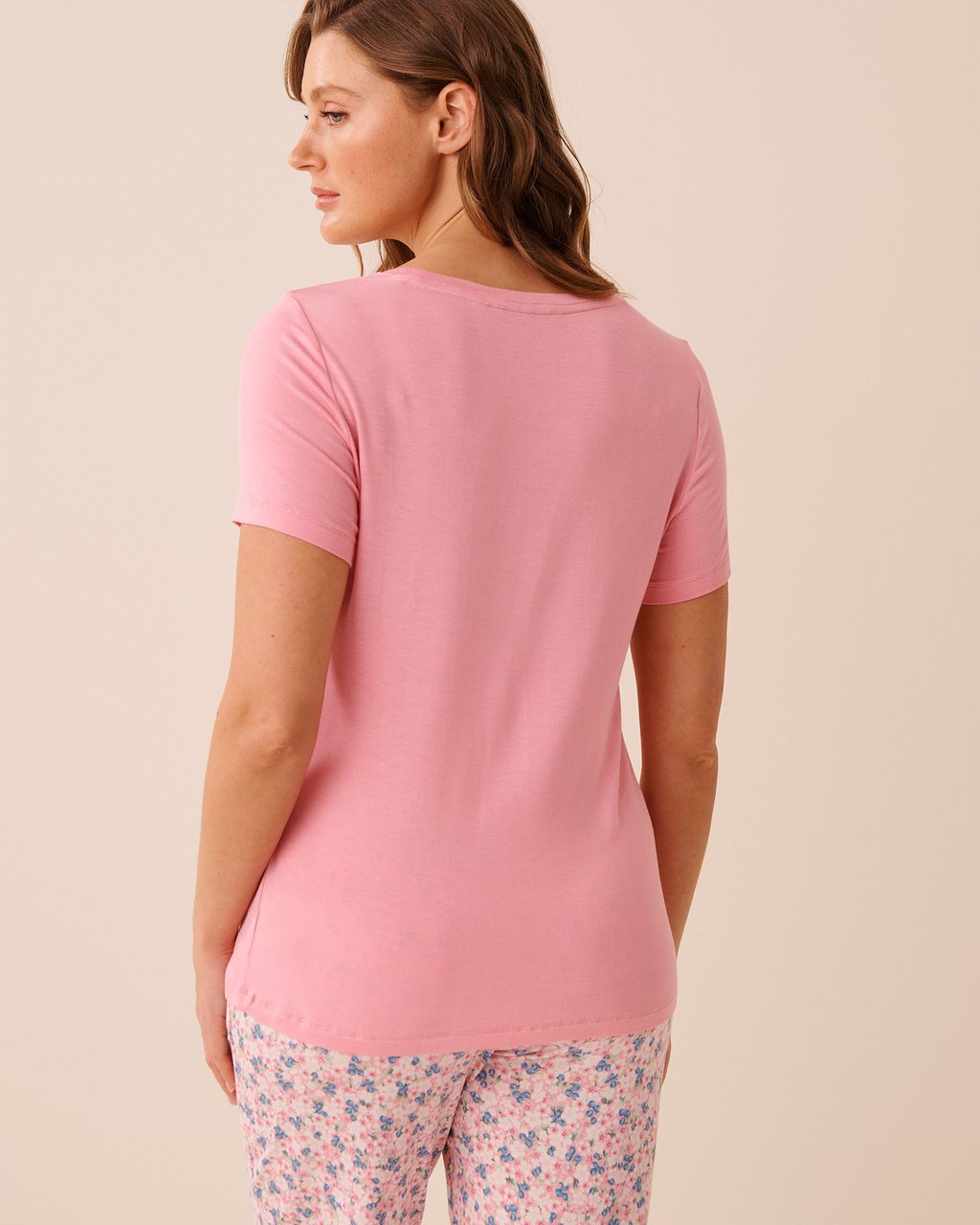 La vie en Rose Berry Print Soft Jersey T-shirt