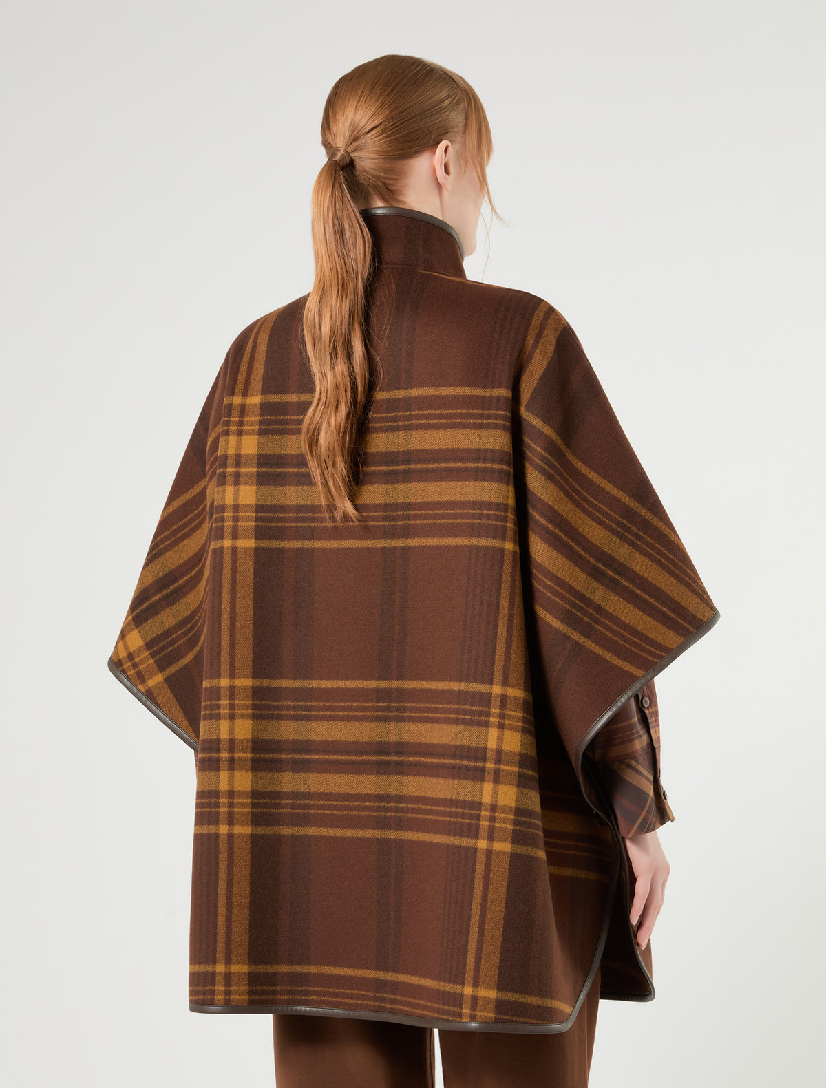 Marina Rinaldi Double Wool and Nylon Cape