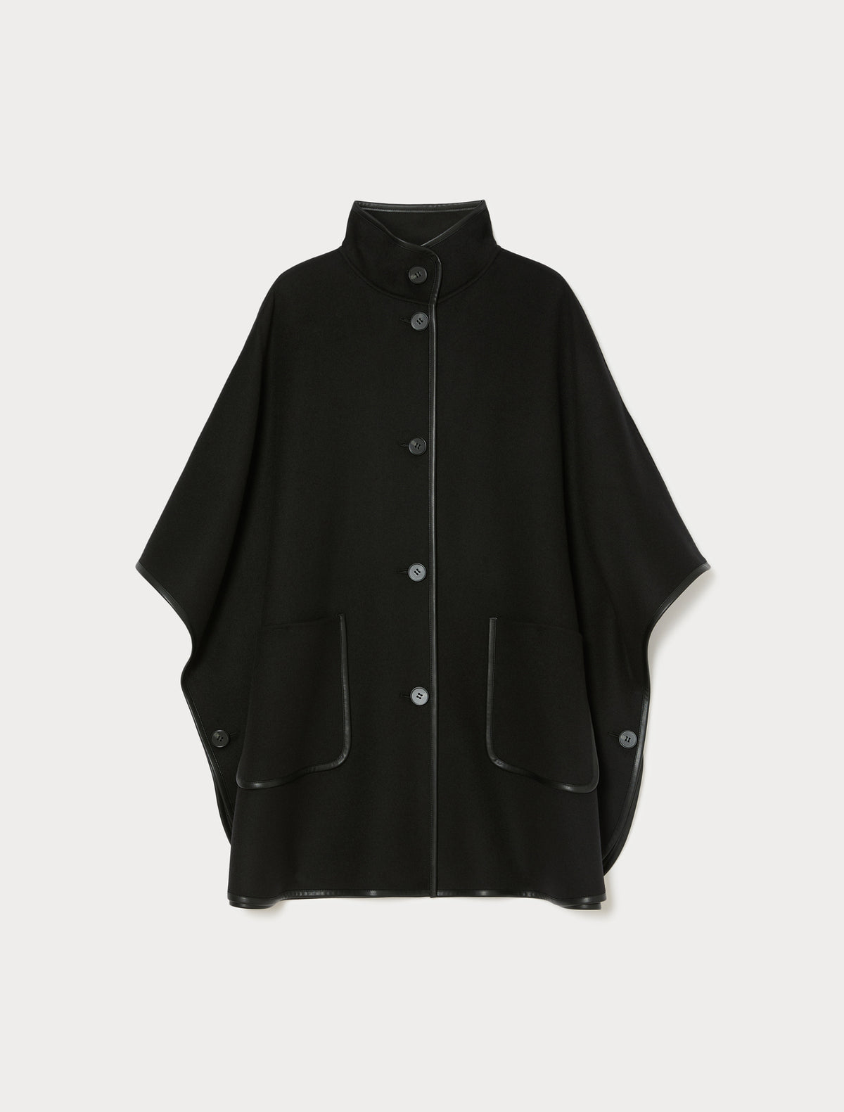 Marina Rinaldi Double Wool and Nylon Cape