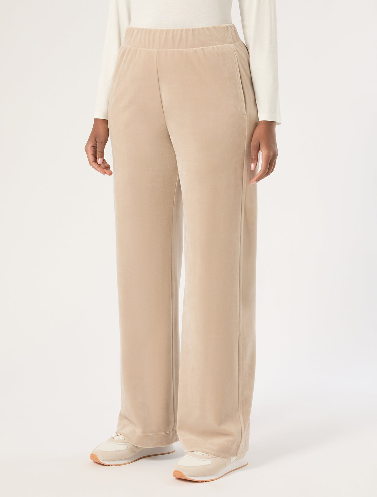 Marina Rinaldi Chenille Wide-Leg Trousers
