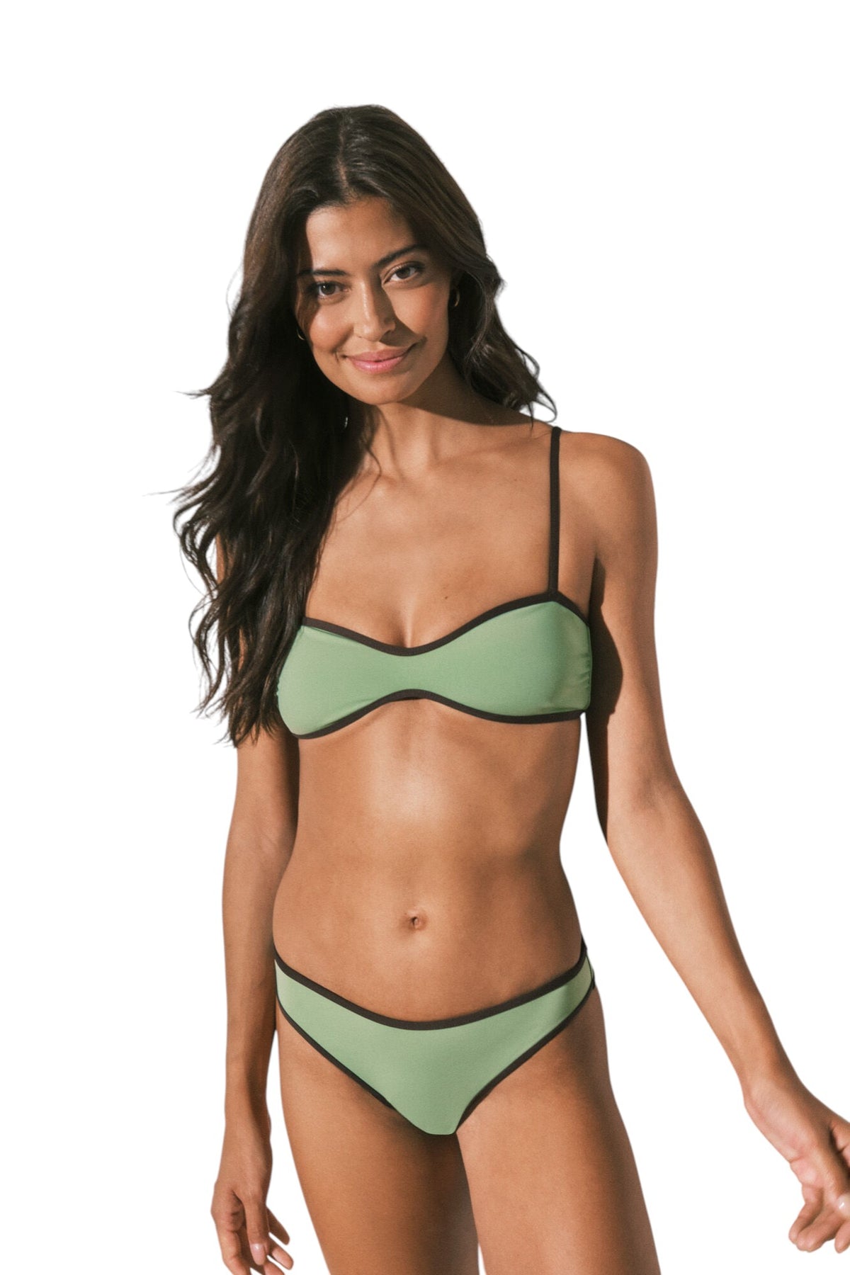 Women Secret contrast classic bikini bottoms