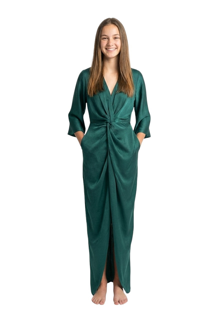 BSB Maxi dress wrap with knot design