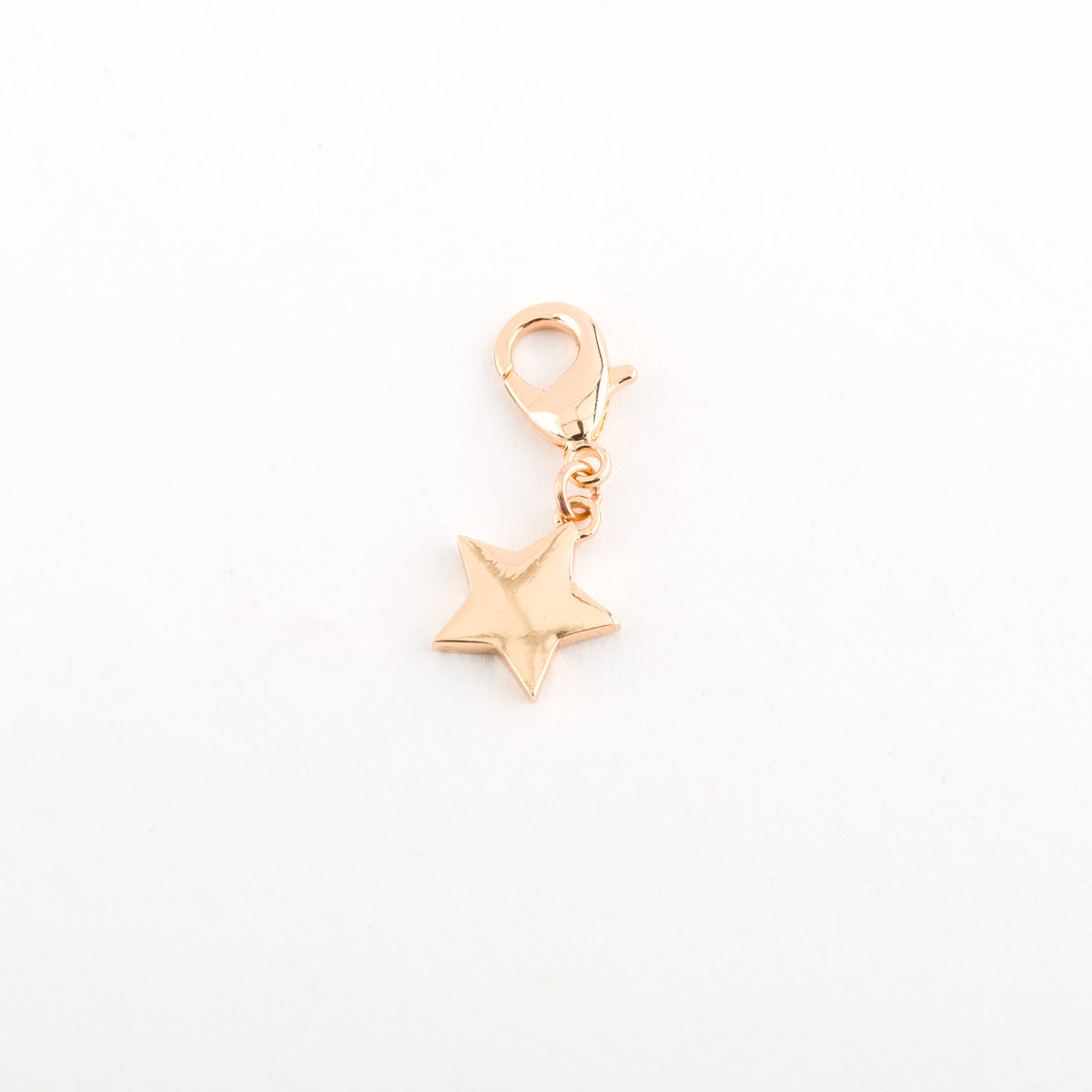 Carpisa Carpisa Star-shaped Charm Rose Gold Plated Initial Pendant with Lobster Clasp