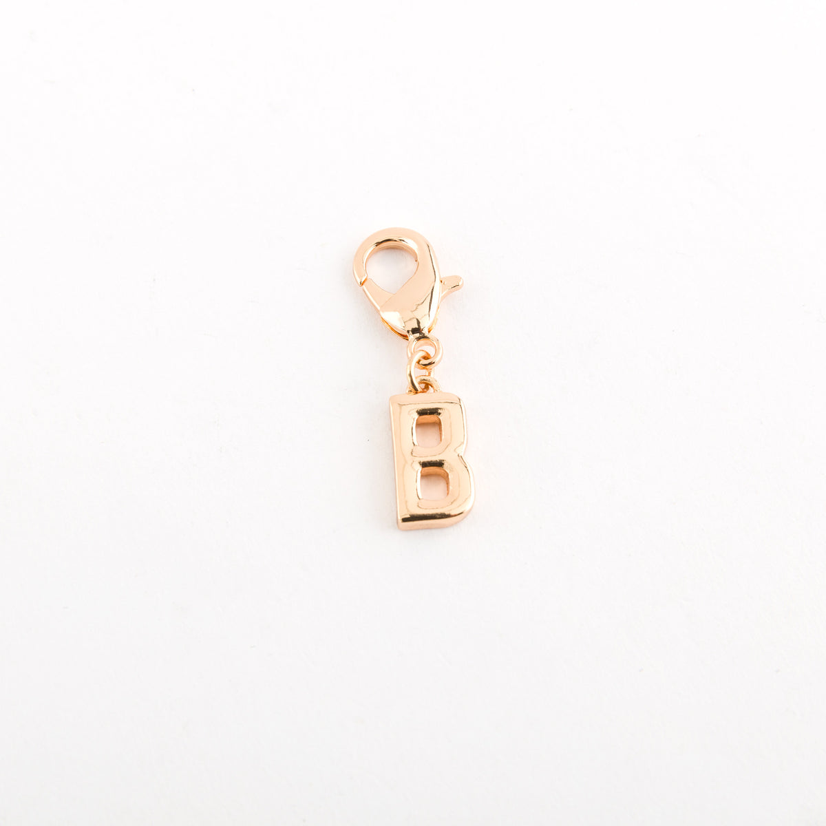 Carpisa Carpisa Letter B Charm Rose Gold Plated Initial Pendant with Lobster Clasp