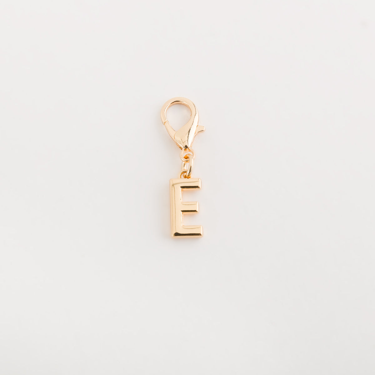 Carpisa Carpisa Letter E Charm Rose Gold Plated Initial Pendant with Lobster Clasp
